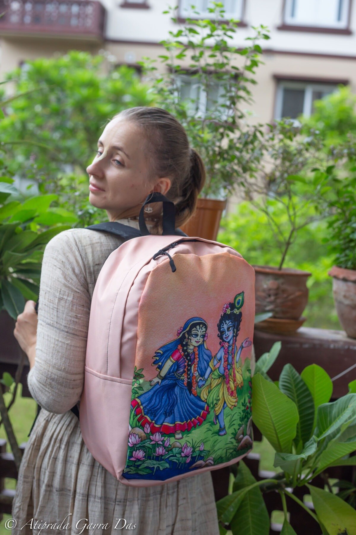 Shree Radha With Krishna School Backpack, Krishna, Hare Krishna , Vrindavan mood