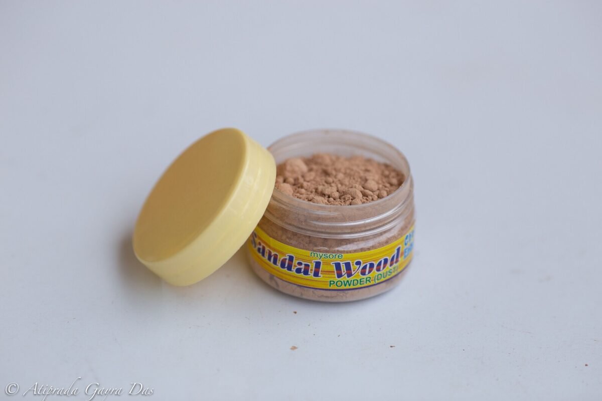 sandalwood powder, for deities.