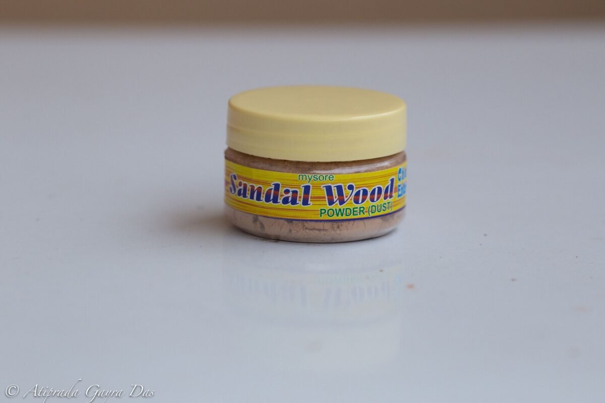 sandalwood powder, for deities.