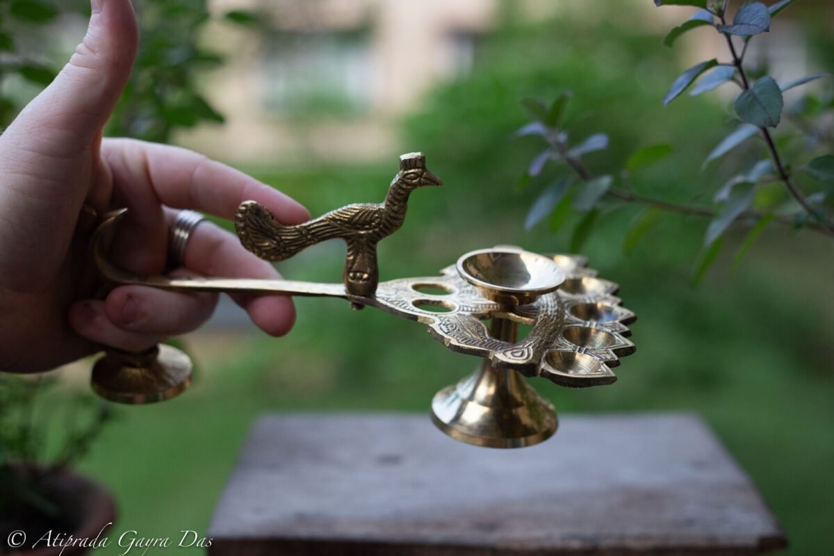 beautiful Candlestick for wicks big size, Hare Krishna things, Spiritual things.Vintage