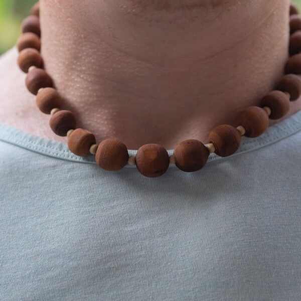 Single row l Kanthimala from Tulasi Maharani, Handmade tulsi necklace - hare krishna kanthimala, Krishna style