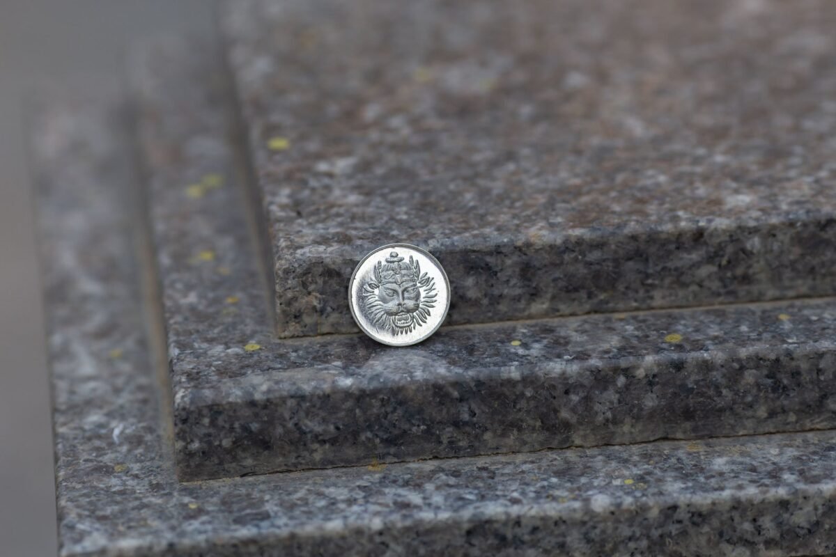 Silver Nrisimhadev Yantra Small | Shri Yantra Small | Shri Chakra Yantra Small Size, Spiritual pocket