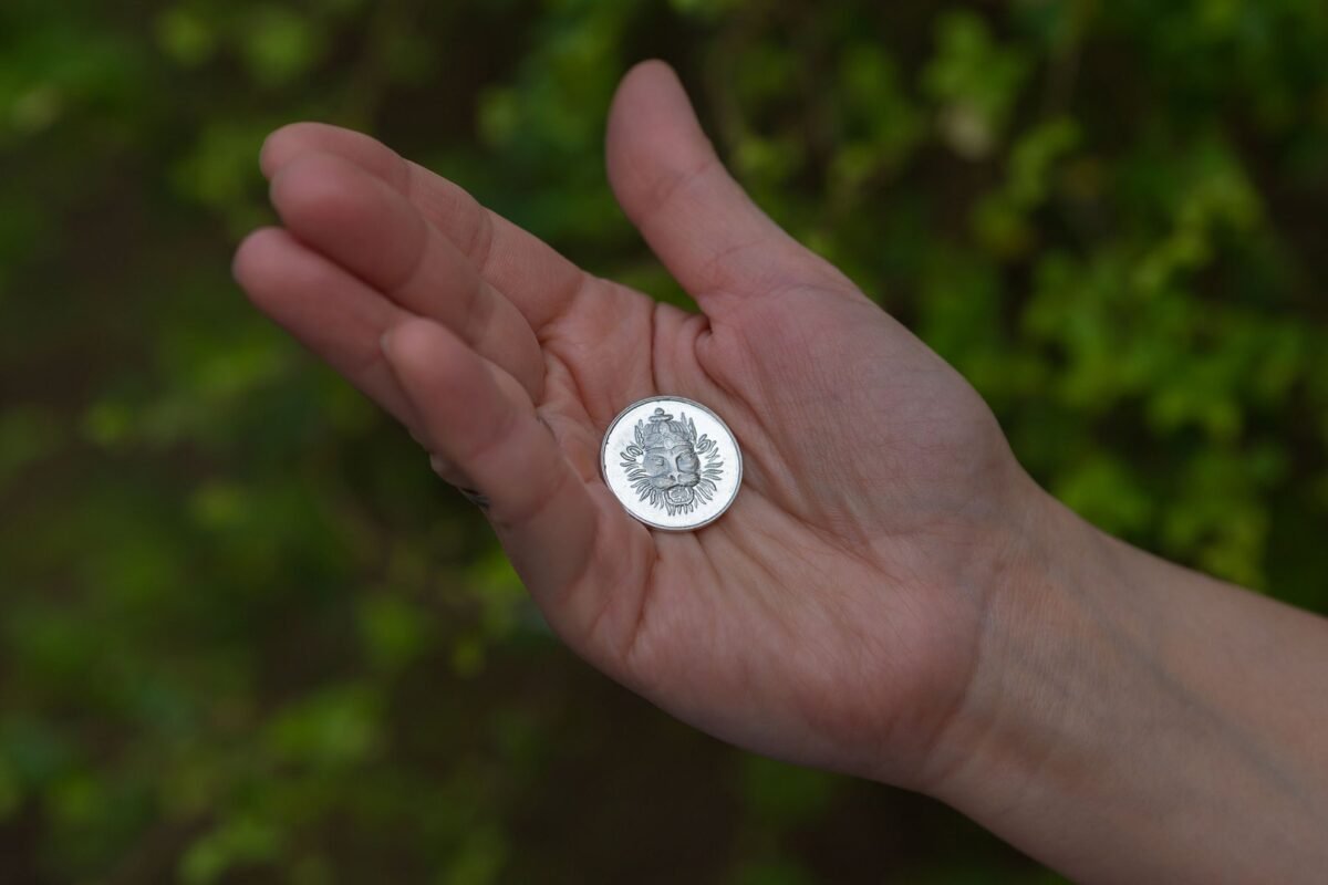 Silver Nrisimhadev Yantra Small | Shri Yantra Small | Shri Chakra Yantra Small Size, Spiritual pocket