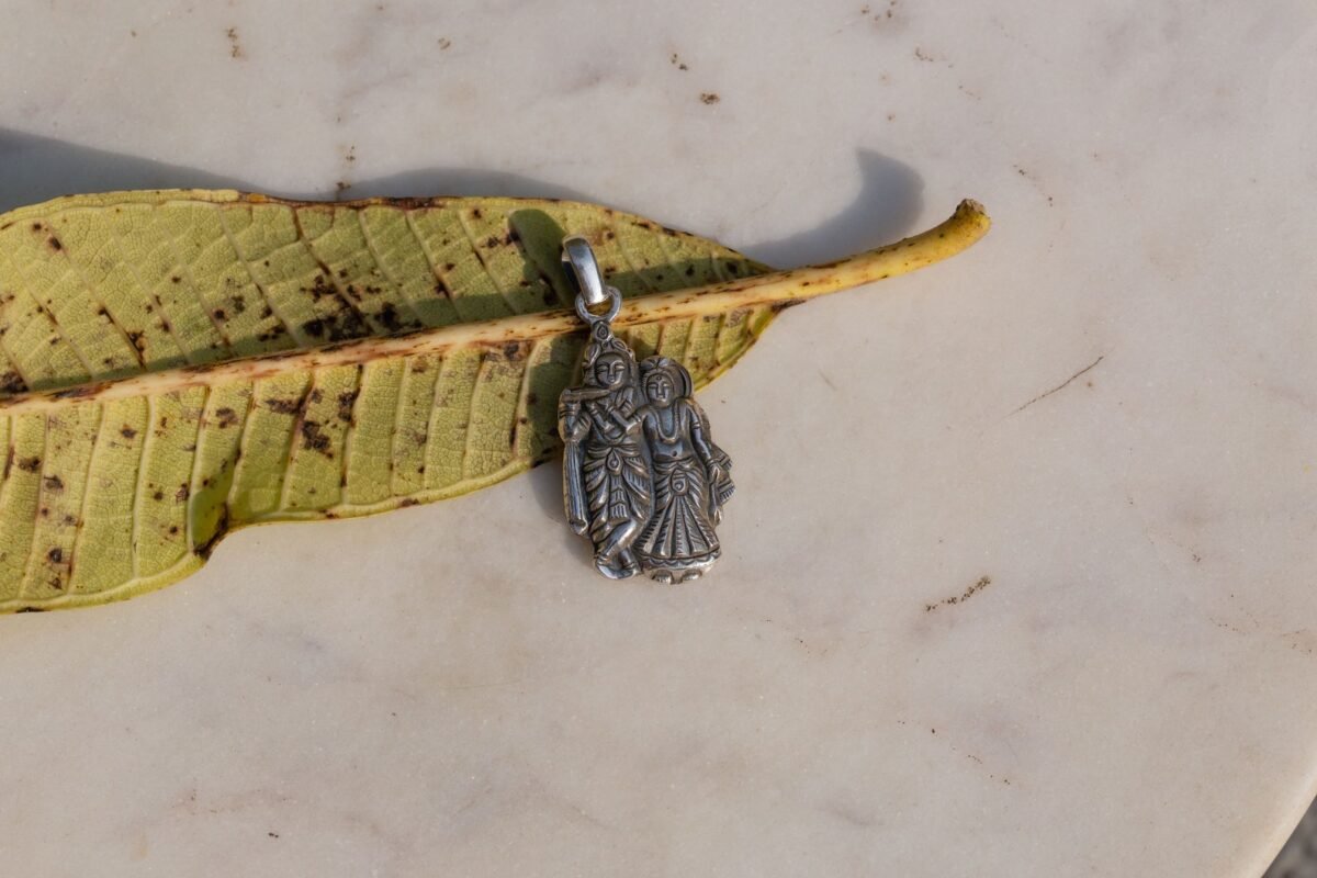 Yoga Nrisimhadev silver Pendant Handmade , Hare Krishna, Krishna Style, kanthimala, Tulasi pandent