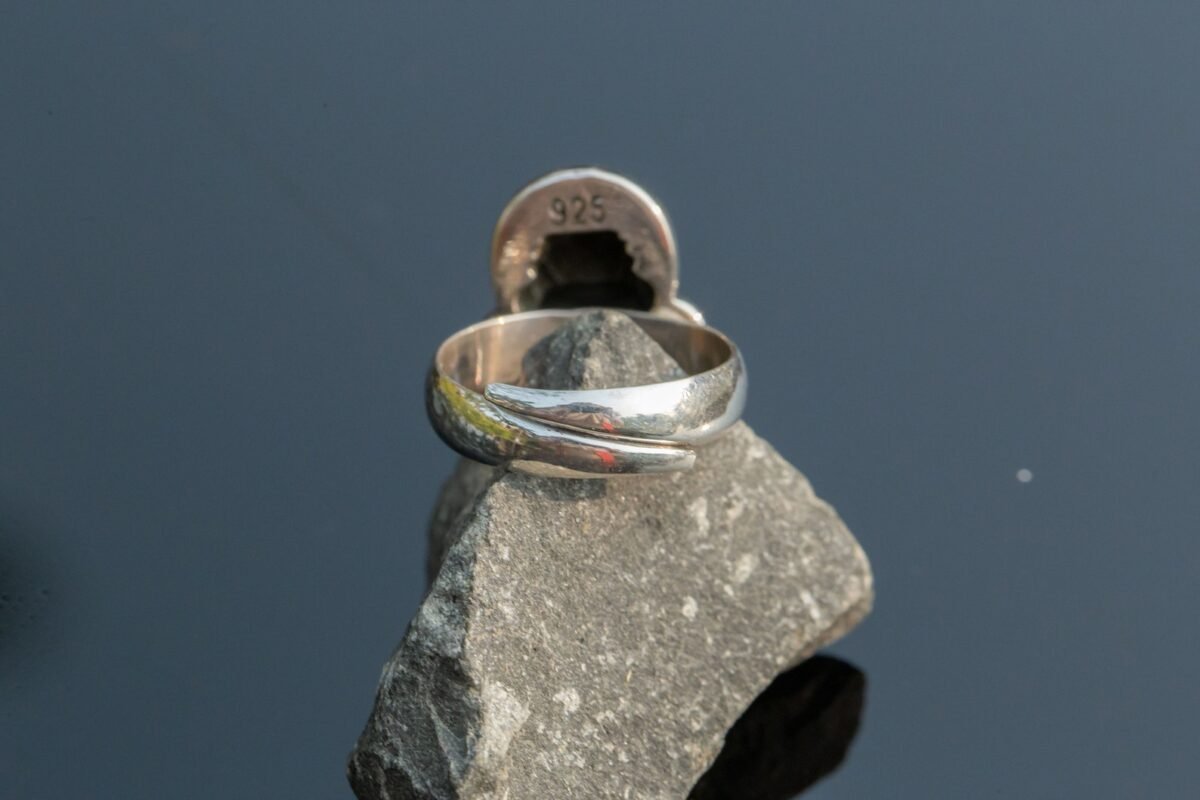 Silver Nrisimhadev Ring, free size ,Hare Krishna Ring, Mahamantra Holy names,Pure Silver ring.