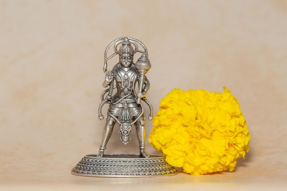 Silver Hanuman ji  murti 2 Inch    ,deity Gopal  ,Hare Krishna, Spiritual things, Holy things