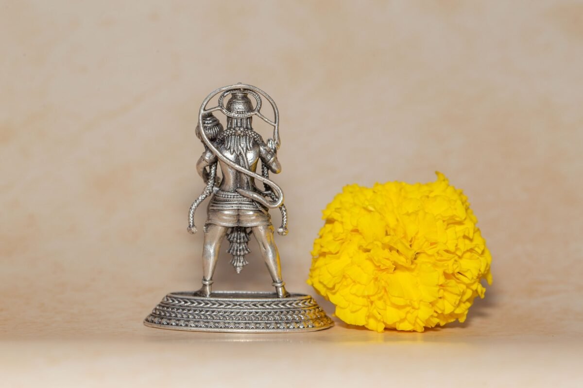 Silver Hanuman ji  murti 2 Inch    ,deity Gopal  ,Hare Krishna, Spiritual things, Holy things