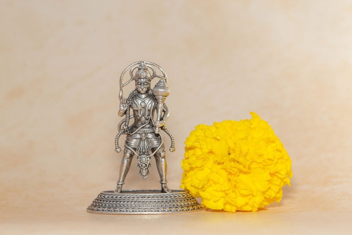 Silver Hanuman ji  murti 2 Inch    ,deity Gopal  ,Hare Krishna, Spiritual things, Holy things