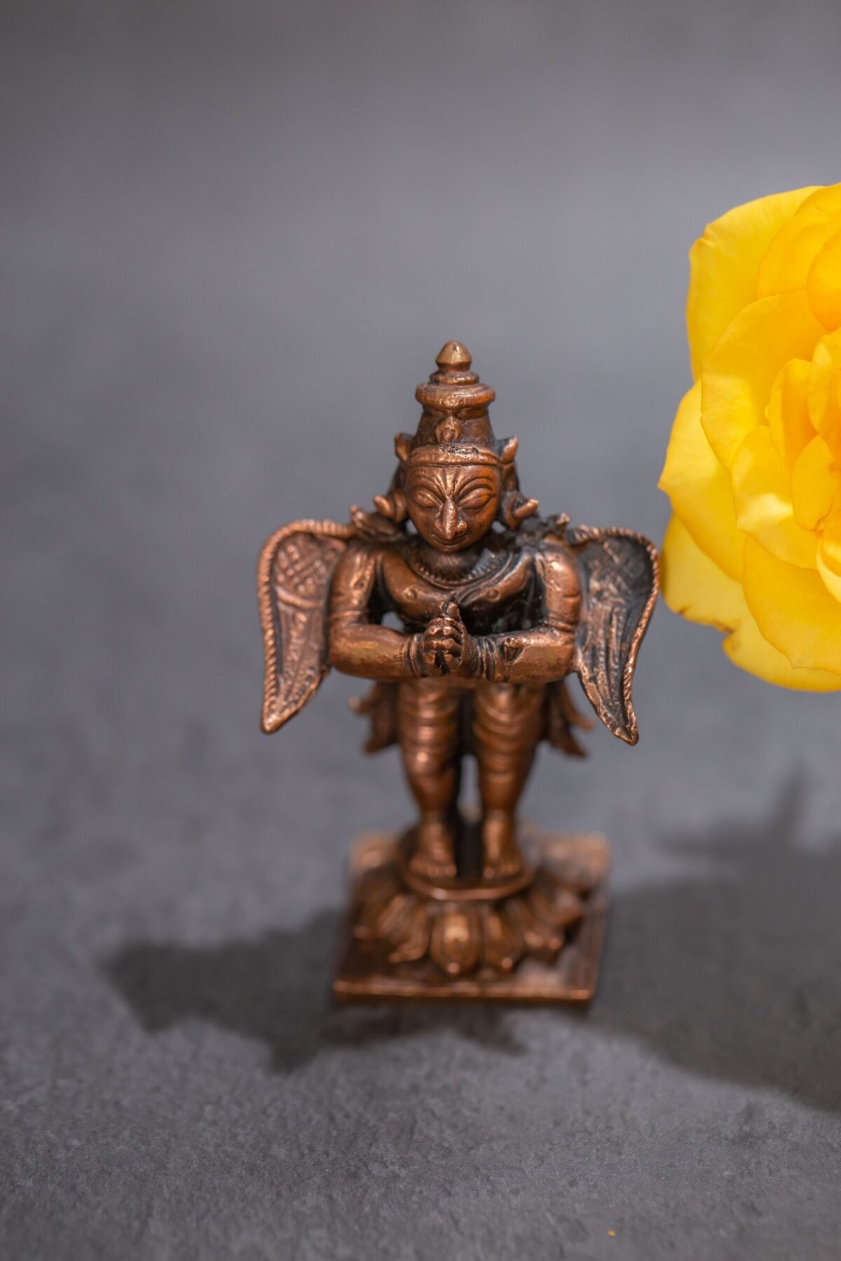 Garuda Dev murti 3 Inches ,deity Narayana LIla ,Hare Krishna, Spiritual things, Holy things .copper