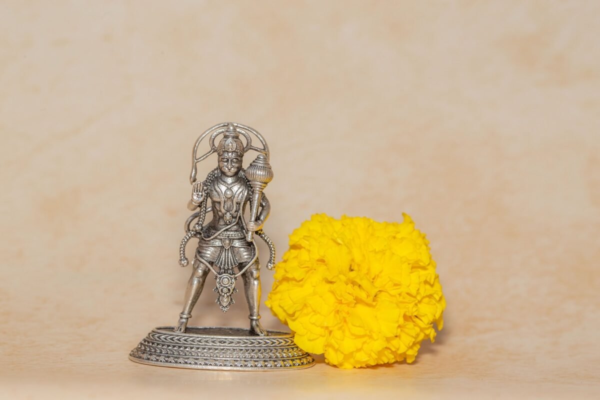 Silver Hanuman ji  murti 2 Inch    ,deity Gopal  ,Hare Krishna, Spiritual things, Holy things