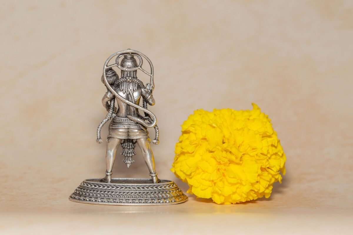 Silver Hanuman ji  murti 2 Inch    ,deity Gopal  ,Hare Krishna, Spiritual things, Holy things