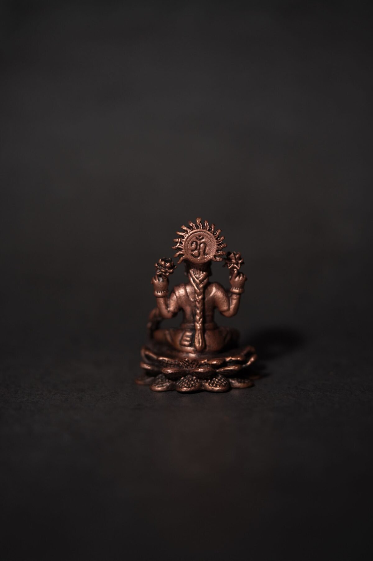 Decor Handmade Copper Lakshmi Idol 2.3 inches ,Home Temple,I Nice Gift Ideal for Good Luck Wishes ,Hare Krishna, Spiritual things, Holy