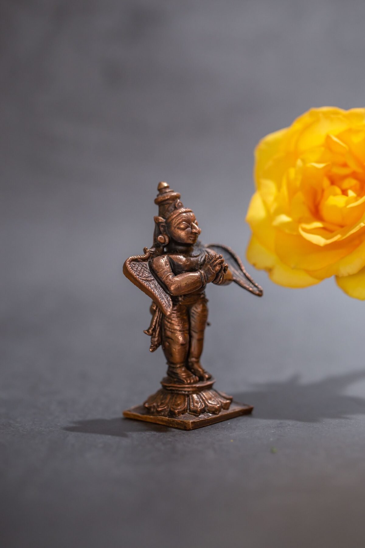 Garuda Dev murti 3 Inches ,deity Narayana LIla ,Hare Krishna, Spiritual things, Holy things .copper