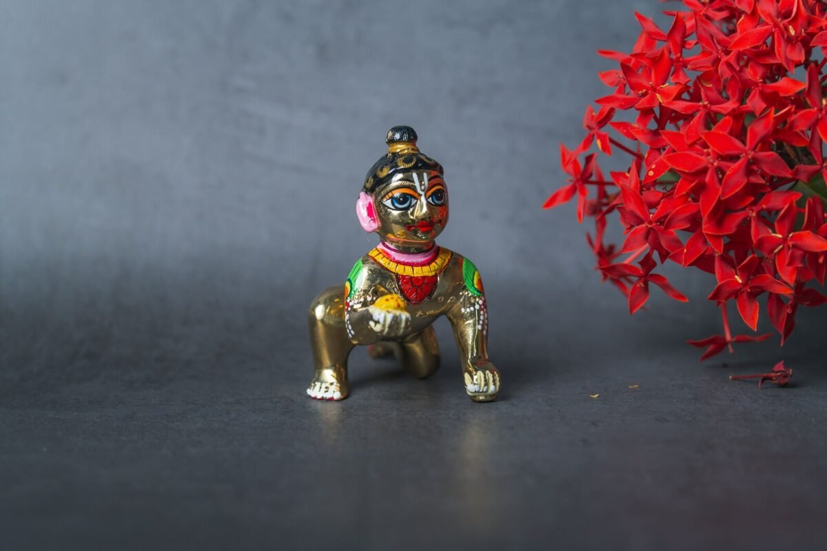 3" inches Beautiful Laddu Gopal murti ,deity God, Murti God,Hare Krishna, Spiritual things, Holy things.(be sure to read the description)