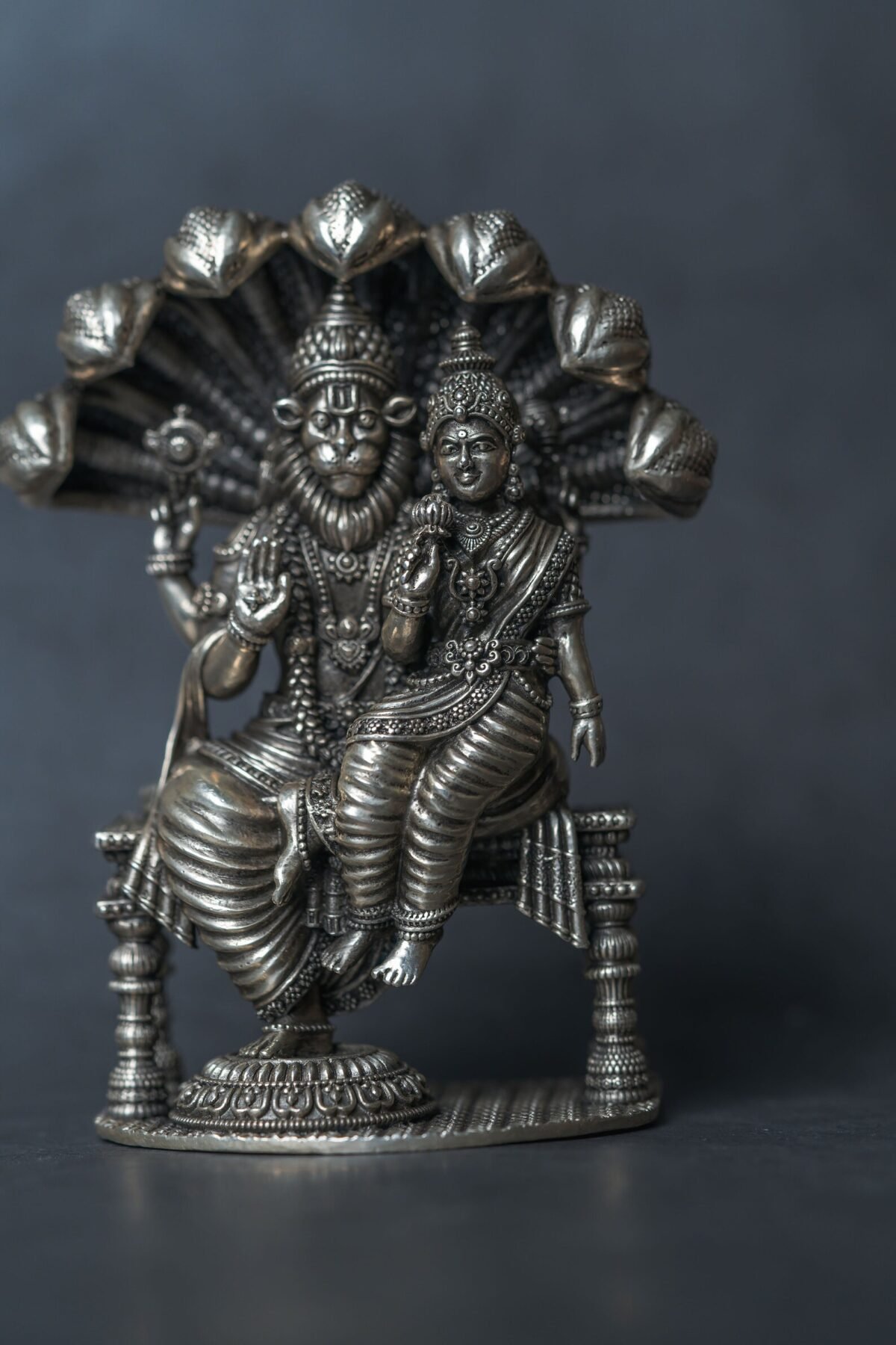 Pure Silver Laxmi Narasimhadev murti 5 Inchis ,deity Nrisimhadev,Hare Krishna, Spiritual things, Holy things