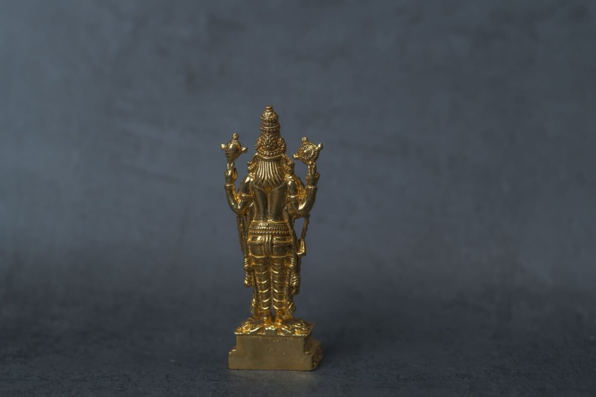 4 inches, Handmade brass Balaji Idol,Home Temple,I Nice Gift Ideal for Good Luck Wishes ,Hare Krishna, Spiritual things, Holy things