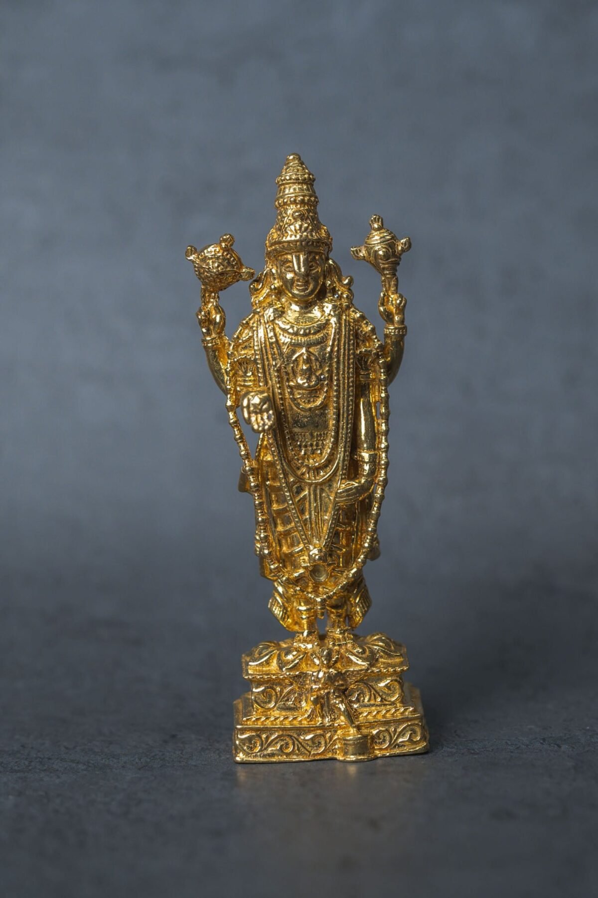 4 inches, Handmade brass Balaji Idol,Home Temple,I Nice Gift Ideal for Good Luck Wishes ,Hare Krishna, Spiritual things, Holy things