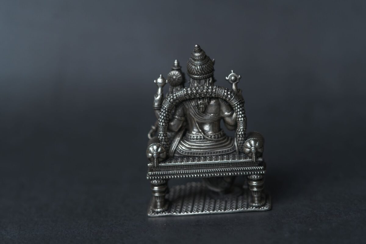 Silver Lakshmi Hayagriva 3 inches Idol Statue, Home Temple, Nice Gift Ideal for Good Luck, Hare Krishna, Spiritual things, Holy thing