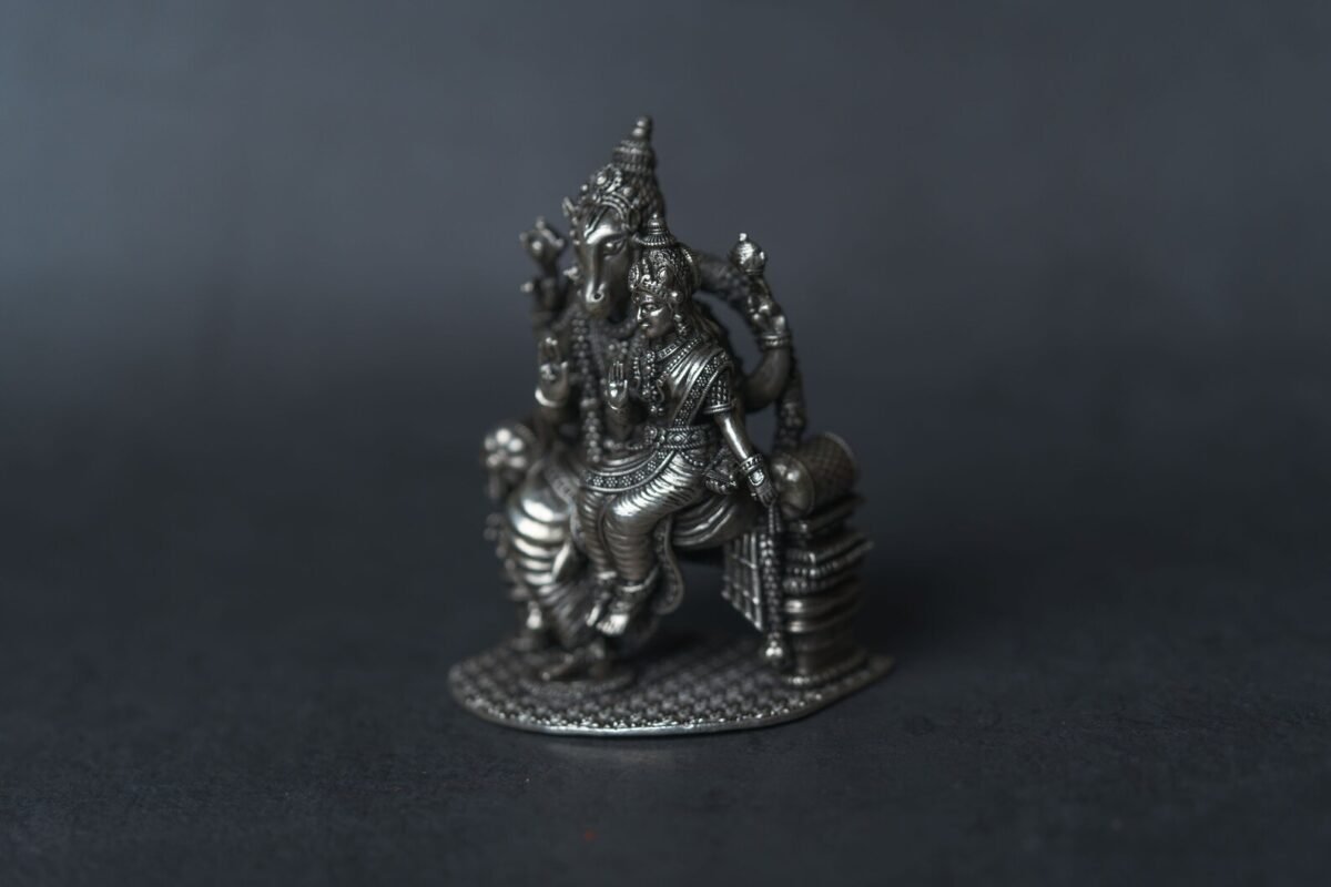 Silver Lakshmi Hayagriva 3 inches Idol Statue, Home Temple, Nice Gift Ideal for Good Luck, Hare Krishna, Spiritual things, Holy thing