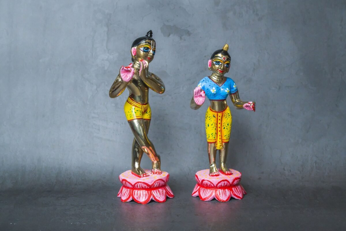 Shri Shri Radha Krishna, handmade, Hare Krishna, Krishna God, Krishna murti