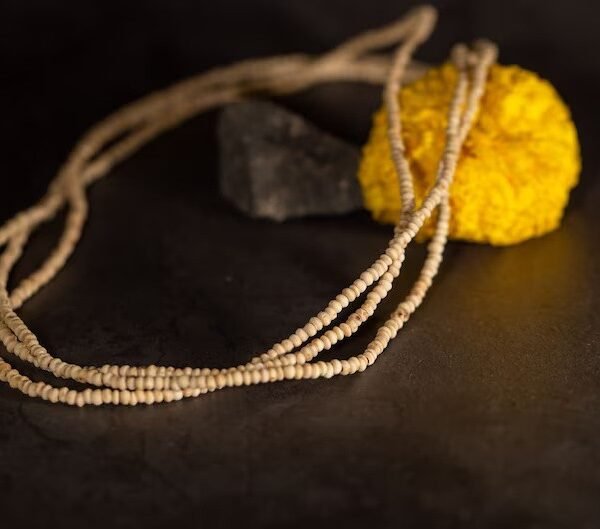 Kanthimala Tulasi small size , 3 row ,stylish and high quality Handmade , necklace - hare krishna kanthi mala