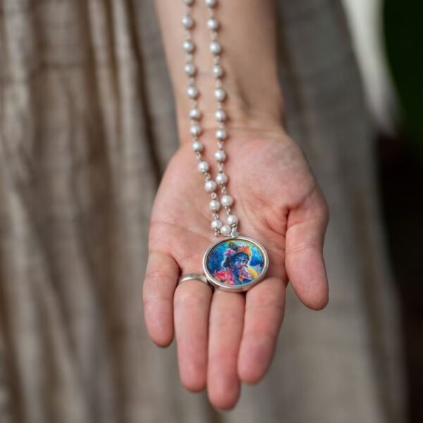 Amazing Silver Pendant With Krishna, Krishna Amazing PendantKrishna - hare krishna