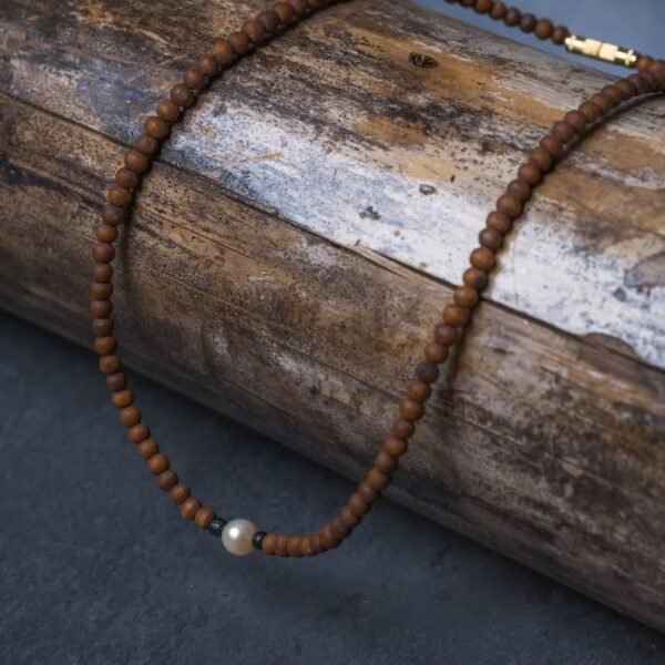 Pearl with Tulasi .stylish and high quality Handmade ,necklace hare krishna