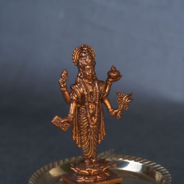 Copper DANVATARI Idol Statue 2.8 inches Idol Statue,Home Temple,I Nice Gift Ideal ,Hare Krishna, Spiritual things,