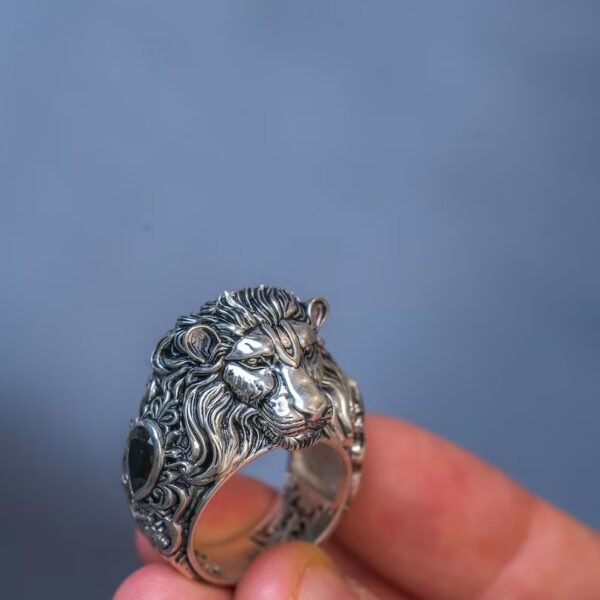 Narasimha dev silver Ring, Krishna Holy names,Pure Silver ring.Krishna ring