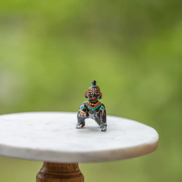 2 " inches Beautiful Laddu Gopal murti ,deity God, Murti God,Hare Krishna, Spiritual things, Holy things.(be sure to read the description)