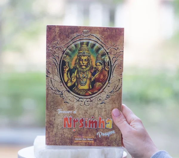 Prayers at Lord Nrisimha, Hare Krishna book, Spiritual book, Vedic books