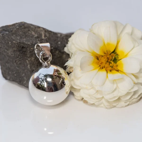 Silver pendant creates a gentle sound (like a bell) .  Handmade tulsi  necklace hare krishna kanthi mala, , Krishna Style