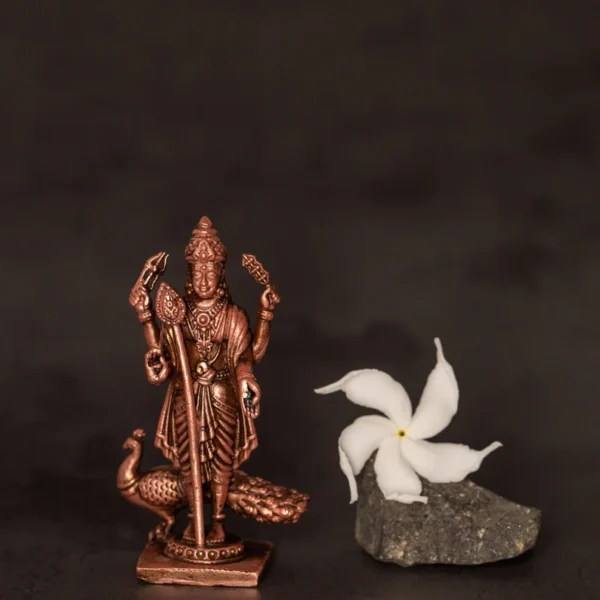 MURUGAN Idol | KARTHIKEYA Copper Statue 2.8 inches Idol Statue,Home Temple,I Nice Gift Ideal ,Hare Krishna, Spiritual things,