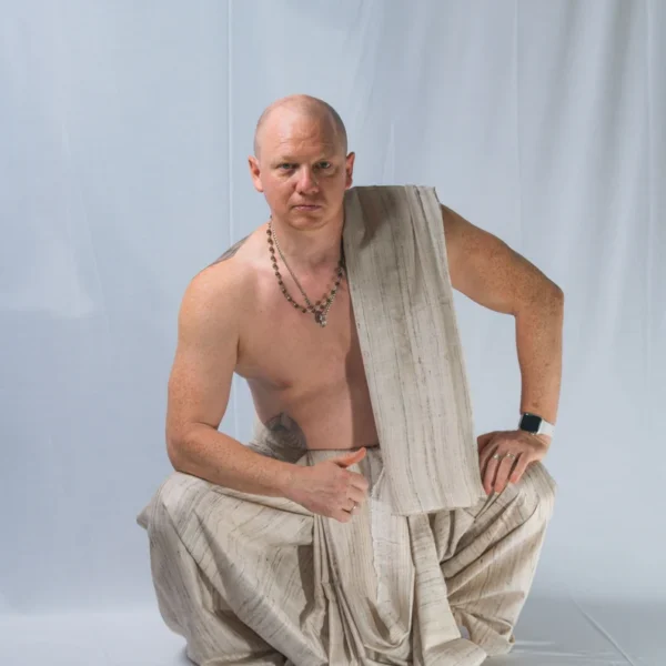 Dhoti Natural Pure Silk, High Quality ,Krishna Style, Spiritual clothing