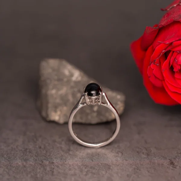 Mahaprasad form Nrisimhadev Silver Ring, 7 US size ,Hare Krishna Ring, Mahamantra Holy names,Pure Silver ring.