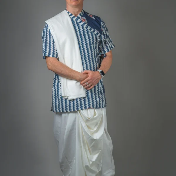 New Set Stylish Dhoti+Kurta+Chadr, Khadi Cotton High Quality ,Krishna Style, Spiritual clothing