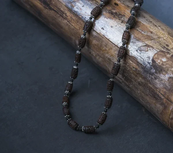 Beautiful Kanthimala Radhe name carving beads Handmade tulsi, necklace - hare krishna kanthi mala, jay Shri radhe Mala