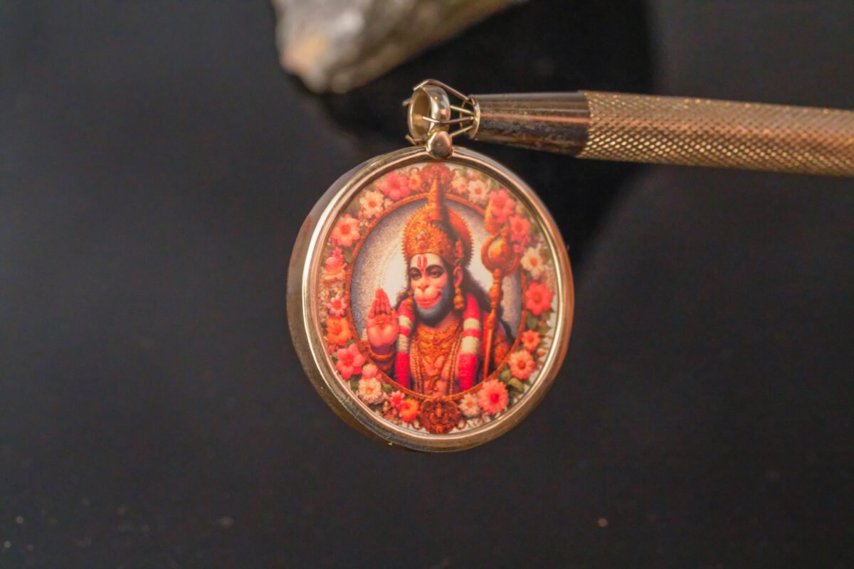 Hanuman silver pendant , Vrindavan style, Lord Jagannath , Krishna Idol, Dhama style (Copy)