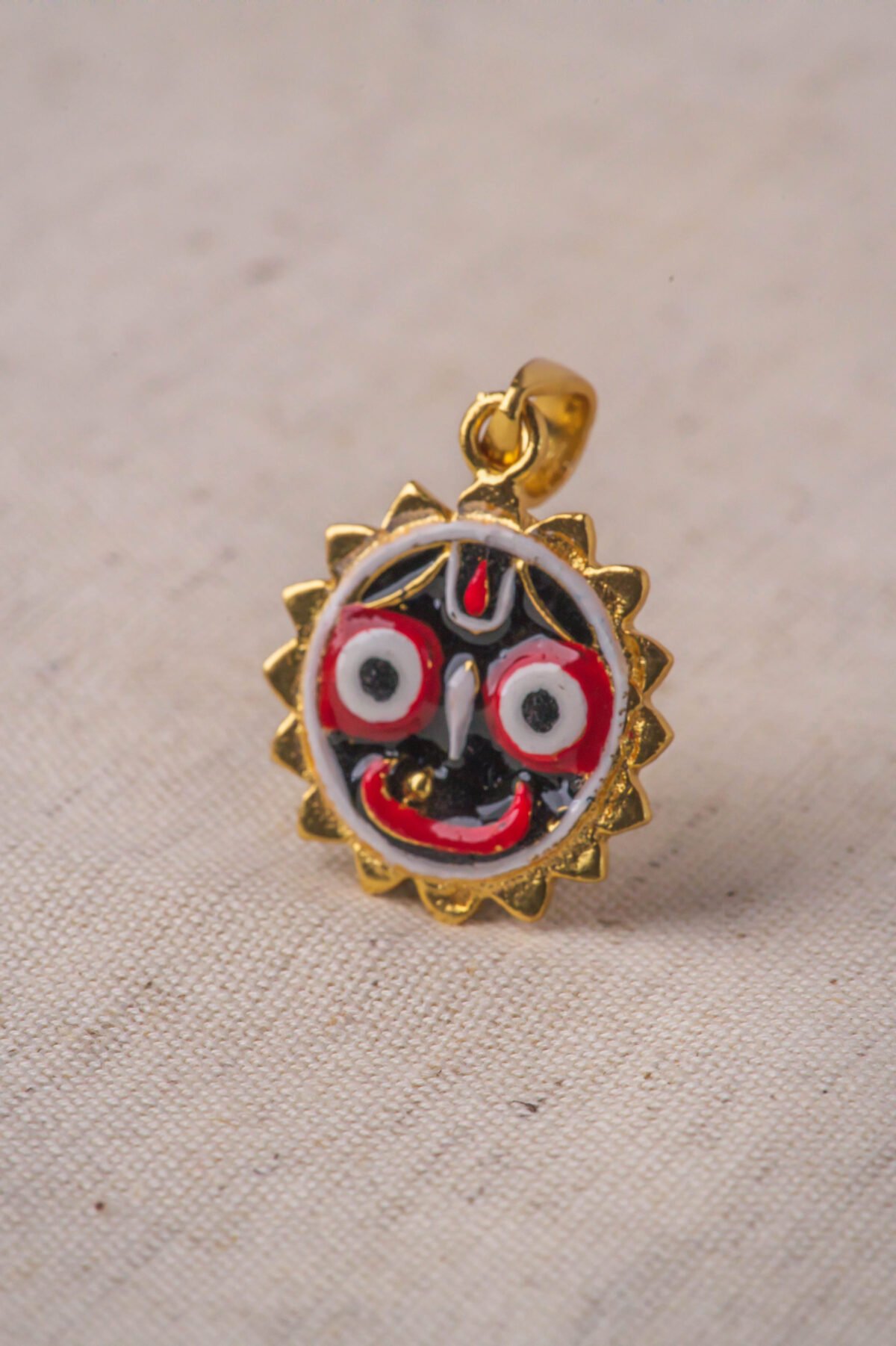 Jagannath Pendants Silver with Gold Plated.Krishna Style.Jagannath pure pendant