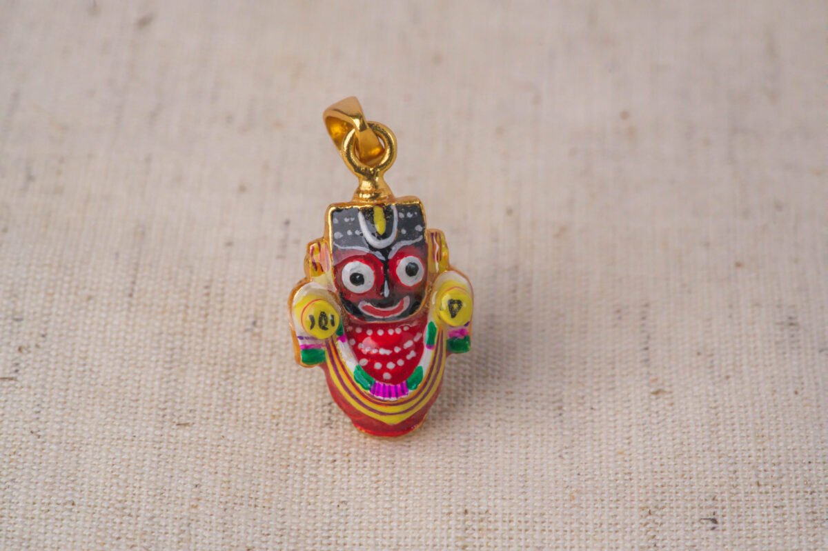 Jagannath Pendants Silver with Gold Plated.Krishna Style.Jagannath pure pendant .