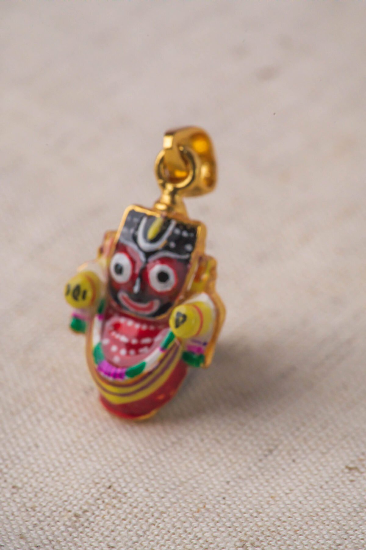 Jagannath Pendants Silver with Gold Plated.Krishna Style.Jagannath pure pendant .