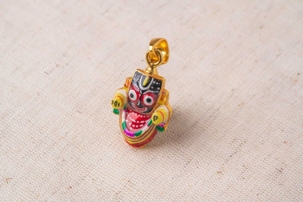 Jagannath Pendants Silver with Gold Plated.Krishna Style.Jagannath pure pendant .