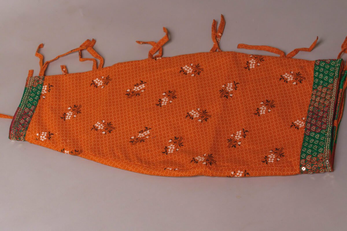 Orange Mridanga cover accessory for protecting your drum.