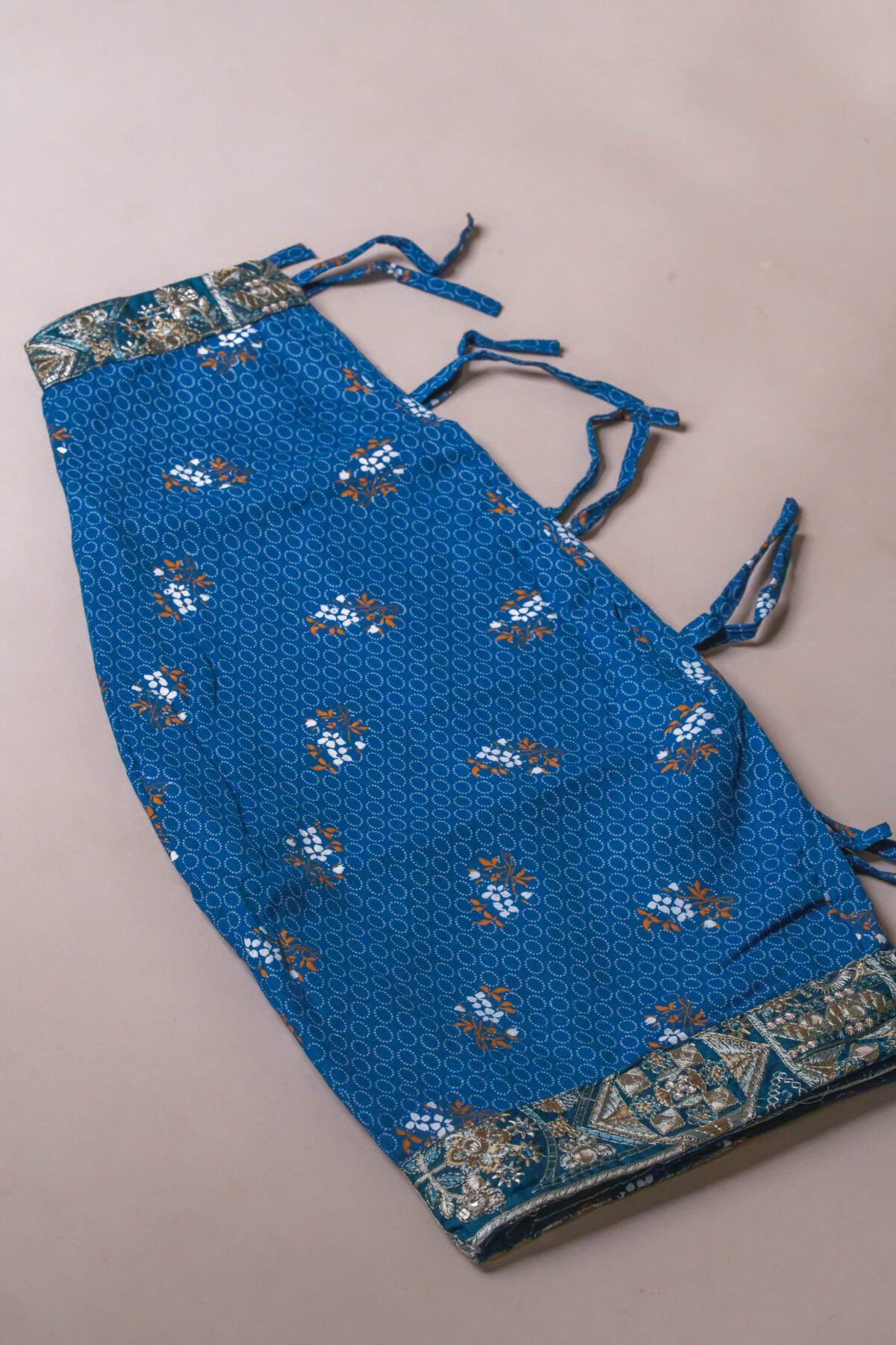 Blue Mridanga cover accessory for protecting your drum.