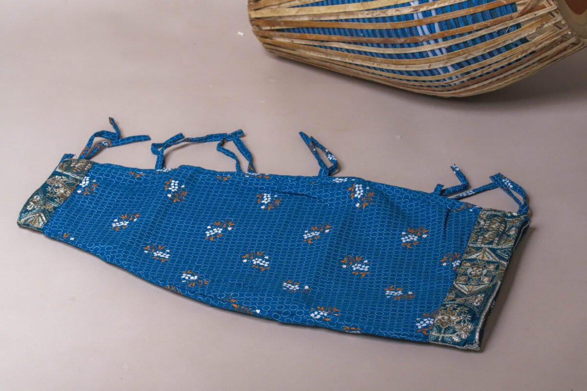 Blue Mridanga cover accessory for protecting your drum.