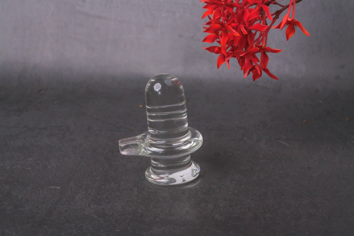 2.8 inch Shivalingam, Shiva as Lord, handmade shivling quartz crystal