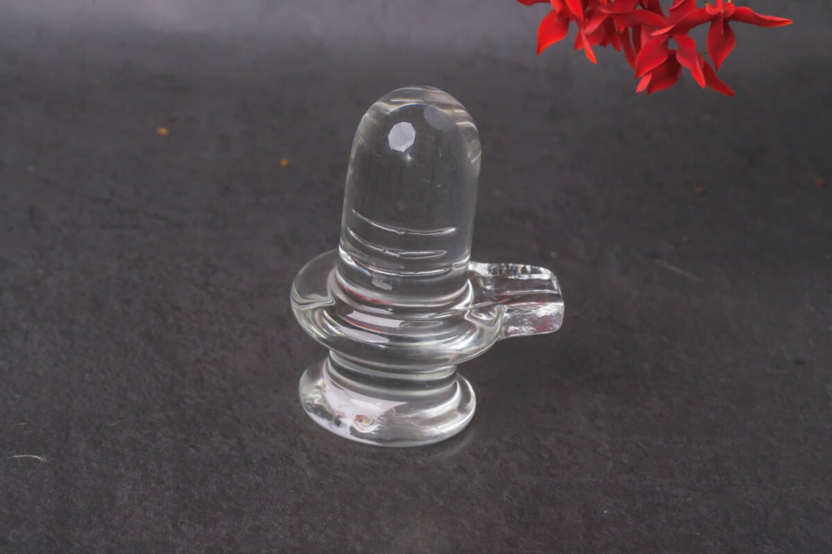 2.8 inch Shivalingam, Shiva as Lord, handmade shivling quartz crystal