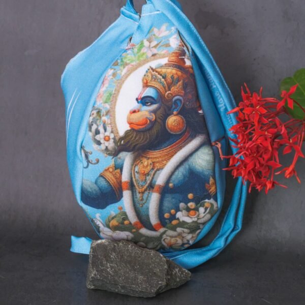 Hanuman Ji  Prayer bag, Japa Mala bag/krishna bag/ beads bag/ meditation bag.