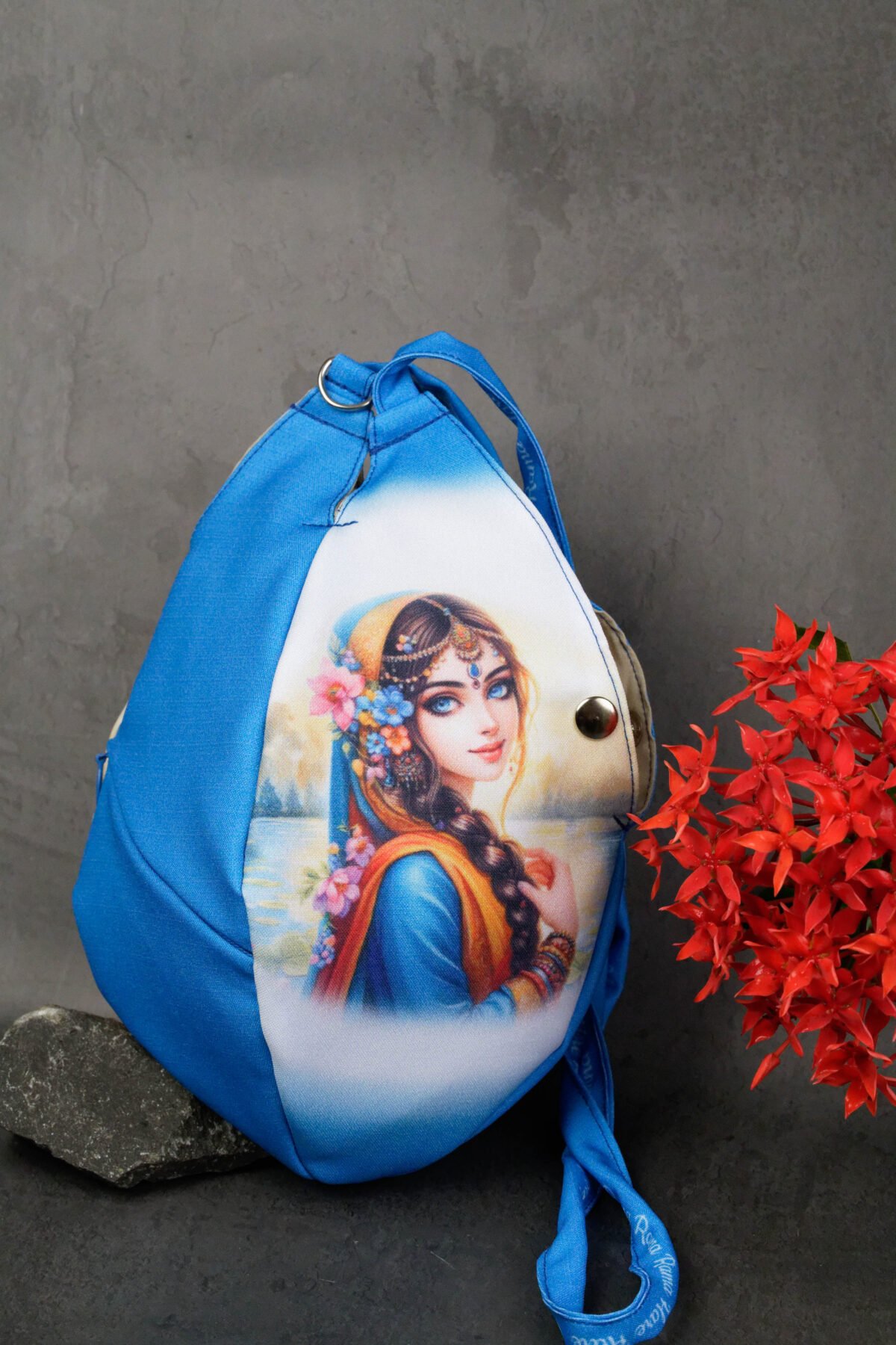 Stylish Sri Radhe Japa bag Prayer bag, Japa Mala bag/krishna bag/ beads bag/ meditation bag.