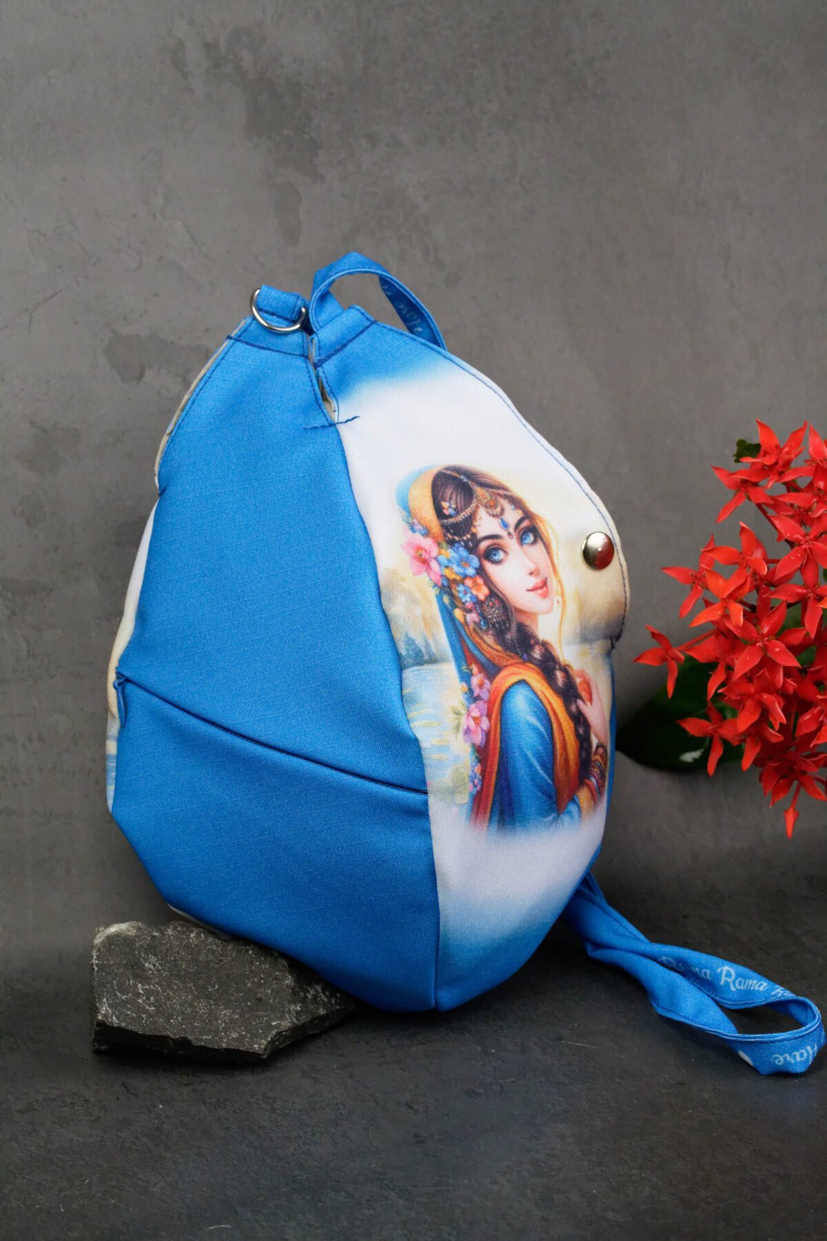 Stylish Sri Radhe Japa bag Prayer bag, Japa Mala bag/krishna bag/ beads bag/ meditation bag.